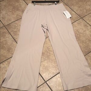 Athleta Women's Wide Leg Pants in Light Beige